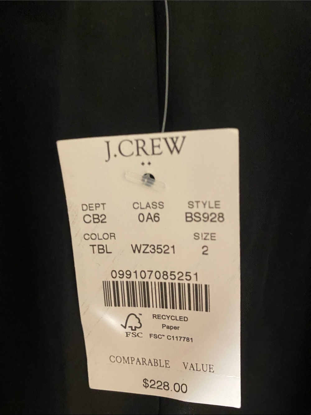 J. Crew Black Tweed Cropped Jacket with Gold Buttons - Size 2 - Picture 13 of 13